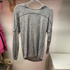 Open back lightweight hoodie